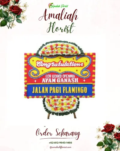 Bunga Papan Congratulation di Gebang
